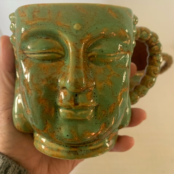 GIFTCRAFT| Set of 2 Buddha Face Mugs. - Picture 2 of 6